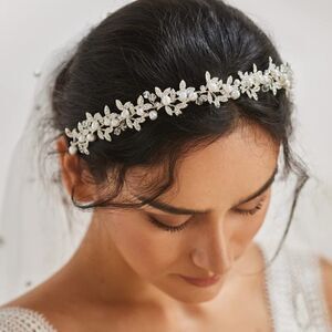 Pearl Wedding Headband Crystal Bridal Headpieces for Wedding Hair Accessories